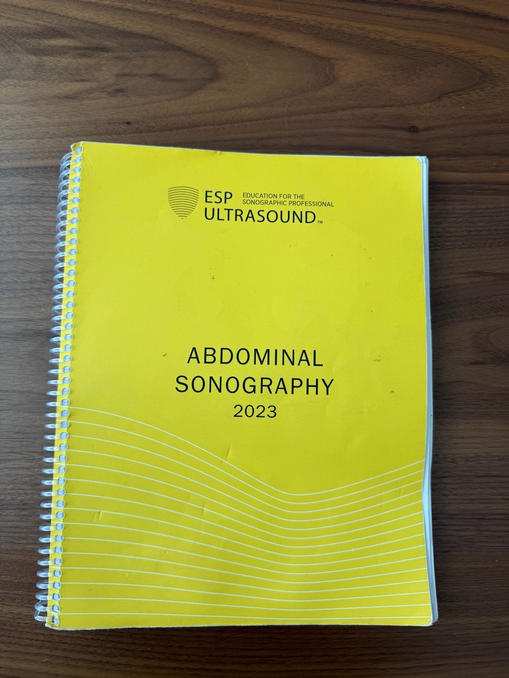 Abdominal Sonography 2023 - Yellow Spiral-Bound Guide